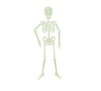 Tqcplfdiddo Halloween Hanging Skeleton Glow in the Dark Decoration Skeleton Halloween Super Spooky Skull Bones Party Prop Skeleton Human Skeleton Luminous Haunted House Halloween Decorations