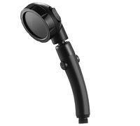 Tqcplfdiddo High Pressure Shower Head, 3-Settings Handheld Showerhead with ON/Off Full Shutoff Push Button and Switch to Control Flow, Angle-Adjustable Water Saving Body Sprays (Matte Black)