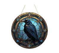 Tqcplfdiddo Raven Window Decor Wall Art Decor Porch Chain Ornament Halloween Ornament Gothic for Office Walls Garden Festival Party
