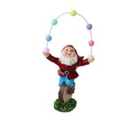 Tqcplfdiddo Resin Dwarf Elf Decoration Statue Miniature Gnome Ornaments for Memorial Garden Funny Gnome Figurines for Home Decor