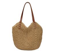 Tqcplfdiddo Womens Large Straw Tote Bag Handmade Woven Beach Shoulder Bag Top Handle Purse for Summer