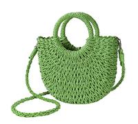 Tqcplfdiddo Womens Straw Beach Bag Woven Crossbody Shoulder Bags Top Handle Satchel Handbag Purse for Summer