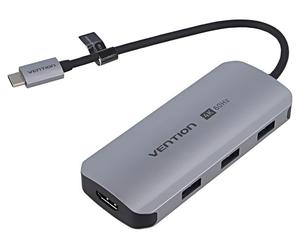 TQDHB Hub USB 3.0 PnP Grey Number of Port: 5 0.15m ABS, Aluminium VENTION