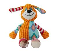 TQEBWUS 10.24x12.6 Inches Plush Squeaky Dog Toy, Rabbit Stuffed Animal, Indestructible, Dental Health, Adult Dogs, All Breed Sizes