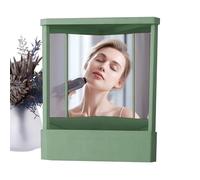 TQEBWUS 14x17cm Non Reversing Mirror True Mirror Non Reversing, Inverted Mirror, Real Image Non Reverse Mirror, Real Mirror Non Reverse, Real Me Mirror Real Reflection, Precision Real Image For Makeup