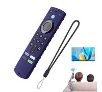TQEBWUS 16 x 4.5 cm Silicone Remote Control Case for Fir-e TV Stick 4K, Non-Slip Shockproof 4K Anti Fall RC Silicone Cover with Lanyard, Easy to Find in Dark, Protects Against Drops and Bumps