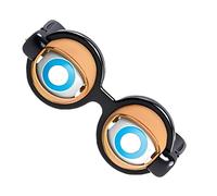 TQEBWUS 2 Pieces Winking Glasses For Performance, 14x19cm Novelty Shaking Eye Glasses, Funny Prank Glass, Hilarious Eyewear Toy For Dress Up Role Play Themed Events Holiday Cosplay