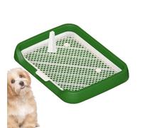 TQEBWUS 47x36x5.5cm Dog Potty Tray, Dog Training Toilet, Portable Toilet Puppy Mesh Training Potty With Removable Column, Setup Pee Holder For, Puppies, Pets
