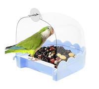 TQEBWUS Bird Bath for Cage, Bird Bath for Cockatiels - Portable Bird Bath House | Multifunctional Cleaning Supplies for Pets, Bird Cage Accessories, Clear Bathtub for Birds, Such as