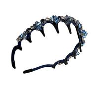 TQEBWUS Braid Headbands for Women,Vintage Artificial Pearl Hairband - Fashion Hair Hoop Elegant Head Bands for Daily Gym Travel Summer Music Festivals Party Holiday