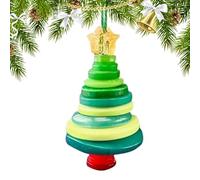 TQEBWUS Christmas Button Ornament Kits, 7.6x5cm Button Art Christmas Tree Decoration, Cute Santa Claus Buttons Craft Pendant Ornament Kit For Windowsills Garden Lawn Porch Outdoor Courtyard Patio