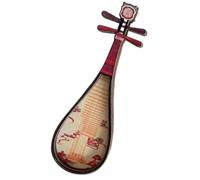 TQEBWUS Cool Magnets for Fridge,Chinese Antique Instruments Magnet Decor - Miniature Classical Instruments Toy, Miniature Pipa Doll House Accessories for Friends Family