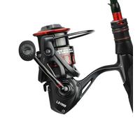TQEBWUS Fishing Reels for Saltwater Fishing Reel with Wire Spool Efficient Runs Quiet for Bass Catfish Crappie Surf Inshore Offshore