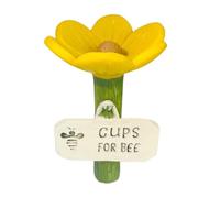 TQEBWUS Flower Bee Waterer, 6.5x11cm Resin Water Feeder Station, Bird Butterfly Drinking Cup, Colorful Butterfly Cups Pollinators Feeder For Outdoor Garden Grassland Flowerpot