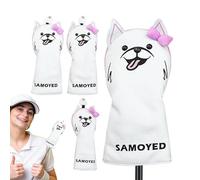 TQEBWUS Golf Club Cover | 4X Dog Pattern Design Golf Club Covers - Stylish Protection Headcovers With Soft Plush Lining, Fits Right Handed Putters