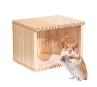 TQEBWUS Hamster House | Gerbil Hideouts wirh Clear Doors | Creative Chinchilla Huts, Small Animal Hide, Hamster Houses and Hideouts for Cage, Terrarium, Habitat