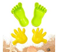 TQEBWUS Large Sand Mold, Imaginative Cute Travel-Friendly, Beach Toy Giant Footprint Handprint, for Boys Girls Preschoolers Family Park Backyard Party Kindergarten