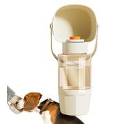 TQEBWUS Multi-functional Feedable Drinker - Feedable Water Bottle - Portable Pets Water Bottle with Food Container for Walking, Camping, Home, Travelling
