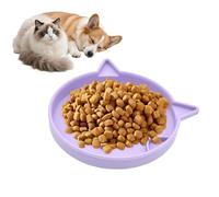 TQEBWUS Slow Feeder Bowl - Silicone Clean Kitten Dish - Dog Slow Dish,for Clean Floor Digestion Kitten Dry Wet Food Living Room Outdoor Feeding Mealtime