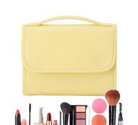 TQEBWUS Travel Makeup Bag Large Travel Organiser Road Trip Waterproof Cosmetic Bag Women Girls Everyday Backpacking Business Holiday Outdoor Travel, yellow, see description, See description