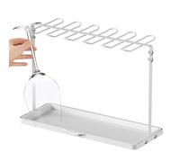 TQEBWUS Wine Glass Hanger | Storage Rack Drying Rack - Countertop Storage Organizer Glass Hanger, Freestanding Glass Rack, Wine Glasses Holder for Home Kitchen Bar