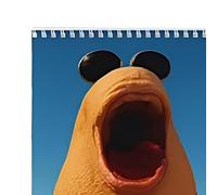 TQEBWUS Worm Marcus 2026 Wall Calendar, 28 x 21 cm, Marcus Worm Calendar 2026, Funny Yearly Calendar, 12 Month The Family Calendar Book for Children's Room, Fridge, Apartment, Classroom