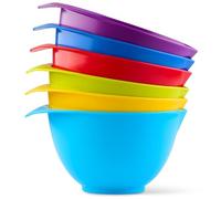 TQGEAR WePrep - Colourful Bowl Set - Meal Prep, Mixing, Serving, Baking, Salads, Sauces & Snacks - 6 x 1.75-2l