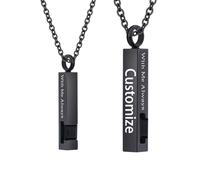 TQHGHX Customize Cremation Jewelry for Ashes - Crystal Birthstone Cube Pendant Urn Necklace Personalized Necklaces Engraved Names - With Me Always