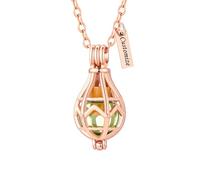 TQHGHX Customize Urn Necklace - Glass Cremation Jewelry for Ashes Pendant Keepsake Openwork Teardrop For Women Men Personalized Engraved Names