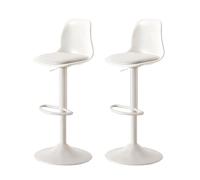 TQHGHX Modern Bar Stools Set of 4, Adjustable Swivel BarStools with Back and Footrest,Height Bar Chairs for Island, Home Bar