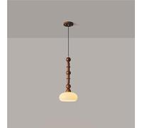 TQHGM French Medieval Retro Pendant Light Creative Spherical Glass Chandelier Ceiling Fixture for Living Room Bedroom Restaurant Balcony Stylish Home (B)