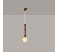 TQHGM French Medieval Retro Pendant Light Creative Spherical Glass Chandelier Ceiling Fixture for Living Room Bedroom Restaurant Balcony Stylish Home (A)