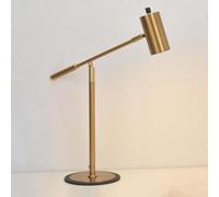 TQHGM Head Reading Light Adjustable Lamp Flexible Eye Caring Task Fixture Column Table Lamps 5W Desk Lights for Office Study Room Bedroom Work Head(Gold)