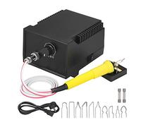 Tqing 60W Wood Burner Wood Burning Tool Kit,110V-240V Adjustable 0℃-800℃ Woodburning Pyrography Pen Machine Set Electric Soldering Iron
