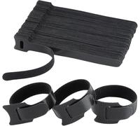 TQIOQIY 150PCS 8Inch Cable Ties, 20cm Reusable Self-Gripping Fabric Hook and Loop Cable Straps Ties Wire Ties for Cord Organizer Cable Management Cord Organiser