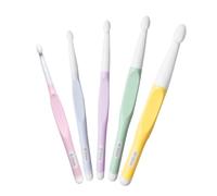 TQIOQIY 5-Piece Jumbo Crochet Hooks Set - Large Crochet Needles for Chunky Yarn, Ergonomic Rubber Handle Anti-Slip Crochet Hooks, Perfect for Blankets, Shawls, Carpets DIY Crafts