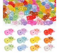 TQIOQIY 60pcs Luminous 3CM Mini Resin Turtles, Glow in the Dark Tiny Little Small Resin Turtles Animals Figurines for Aquarium Garden Ornament Dollhouse Home Decor Crafts Dollhouse Decor