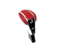 Tqjusjr Car Gear Shift Knob for Cayenne 2018-2023 Direct Replacement Carbon Fiber Leather Center Console Gear Shift Lever Knob Kit Car Gearshift Shifter Knob(A)
