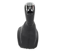Tqjusjr Car Gear Shift Knob for Skoda for Fabia MK1 2000 2001 2002 2003 2004-2008 5 Speed Car Styling Gear Shift Knob Gaiter Boot Car Gearshift Shifter Knob(Black)