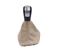 Tqjusjr Car Gear Shift Knob for Skoda for Octavia 2 2004 2005 2006-2013 5/6 Speed Gear Lever Stick Shift Knob Leather Boot Car Gearshift Shifter Knob(Style 4)