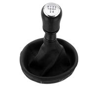 Tqjusjr Car Gear Shift Knob for VW for Transporter for Multivan for Caravelle T5 2003-2010 Car 6 Speed Gear Stick Shift Knob Boot Car Gearshift Shifter Knob(Silver 5 Speed)