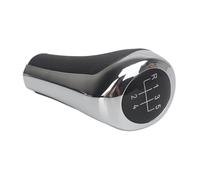 Tqjusjr for BMW for E46 E53 E60 E61 E63 E65 E81 E82 E83 E84 E87 E90 E91 E92 X1 X3 X5 for 1356Series Chromed Matte Carbon Fiber Gear Shift Knob Car Gear Shift Knob Lever(5 Speed Chromed)