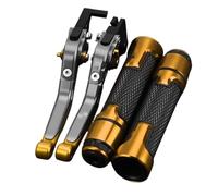Tqjusjr Motorbike Clutch Lever for Kawasaki for Z800 Motorcycle Accessories Adjustable Aluminum Brake Clutch Lever Handlebar Hand Grip End Clutch Brake Levers(A)