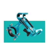 Tqjusjr Motorcycle GPS Navigation Bracket 360 Rotate Metal Motorcycle Bicycle Phone Holder Aluminum Anti-slip Bracket Support GPS Clip Bike Phone Stand For IPhone Motorcycle Navigation Bracket(Blue)