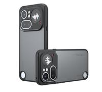 TQLGY Matte Case for Nothing Phone 4a Pro 6.83-Inch, Shockproof Military Grade Drop Protection, Frosted Translucent Skin-Touch Hard Back Slim Phone Cover, Black