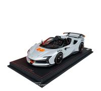 TQMEAD 1:18 For Ferrari SF90XX Stradale Roadster FEO41B Resin Car Model Ornament Vehicle Toy Gift Replica Toys(Silver)