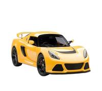 TQMEAD 1:18 For Lotus EXIGE S Roadster Metal Full Open Car Model Static Display Collection Replica Toys(Yellow)