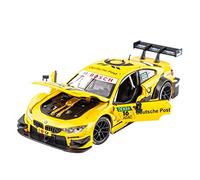 TQMEAD 1 24 For Bmw M4 Dtm Le Mans Alloy Racing Car Model Simulation Alloy Car Model As An Adult Gift Mini Replica Toys(Yellow)