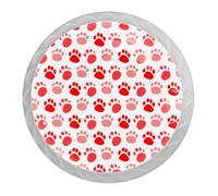 Tqmspg 4 Pieces Drawer Pulls Dog Paws Door Knobs Dresser Handles for Kitchen Wardrobe Cupboard Hardware Furniture