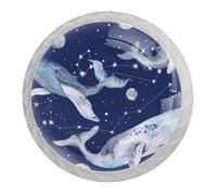 Tqmspg 4 Pieces Drawer Pulls Whale Door Knobs Dresser Handles for Kitchen Wardrobe Cupboard Hardware Furniture